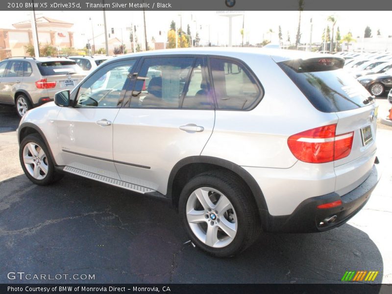 Titanium Silver Metallic / Black 2010 BMW X5 xDrive35d