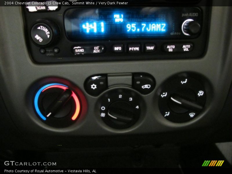 Summit White / Very Dark Pewter 2004 Chevrolet Colorado LS Crew Cab