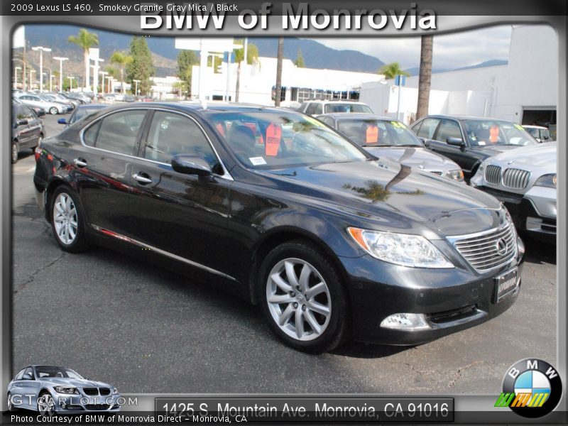 Smokey Granite Gray Mica / Black 2009 Lexus LS 460