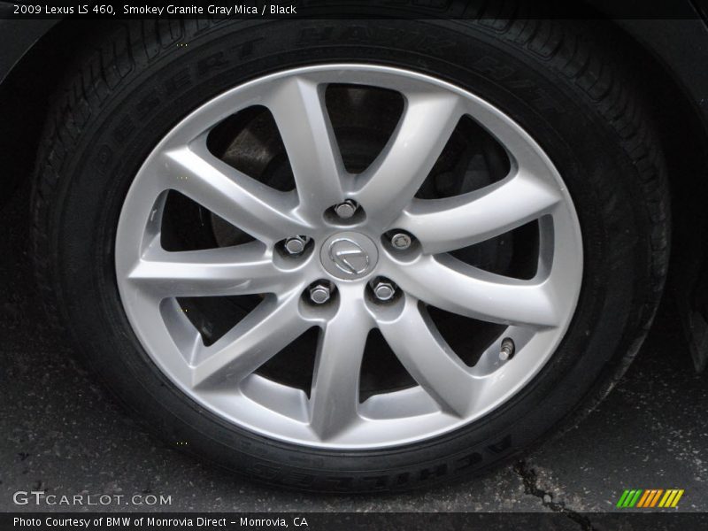 Smokey Granite Gray Mica / Black 2009 Lexus LS 460