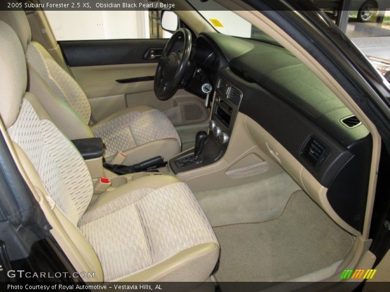 Obsidian Black Pearl / Beige 2005 Subaru Forester 2.5 XS