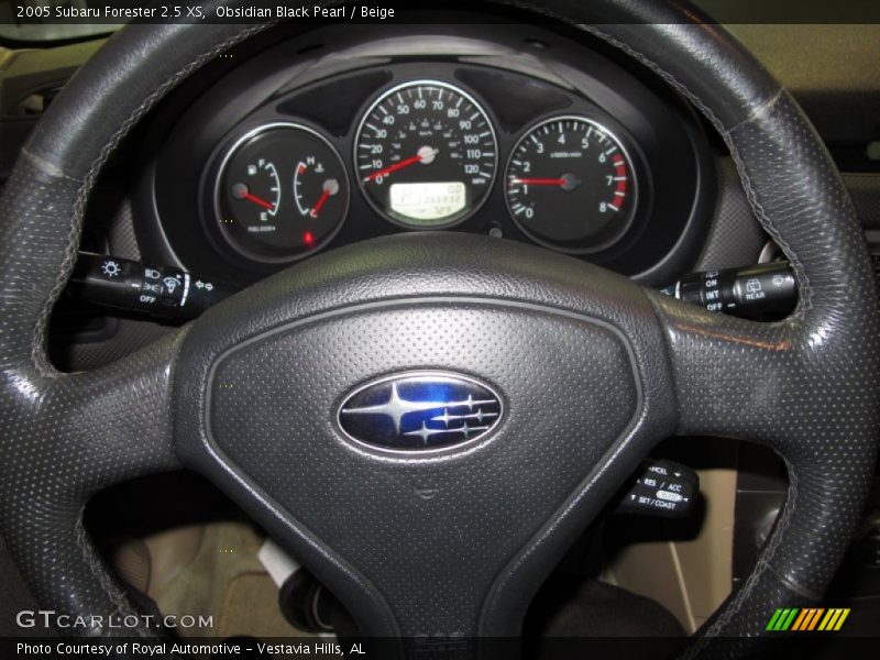 Obsidian Black Pearl / Beige 2005 Subaru Forester 2.5 XS