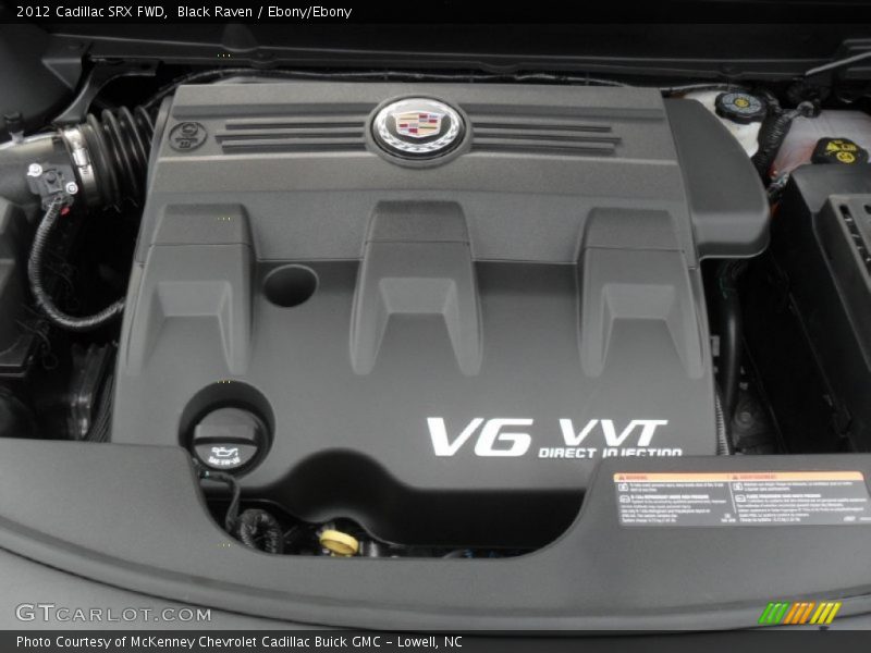 Black Raven / Ebony/Ebony 2012 Cadillac SRX FWD