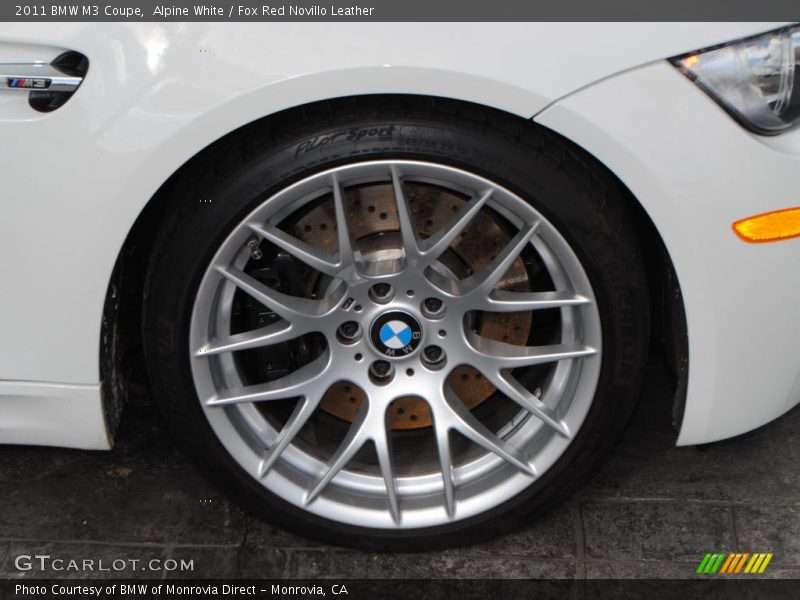 Alpine White / Fox Red Novillo Leather 2011 BMW M3 Coupe