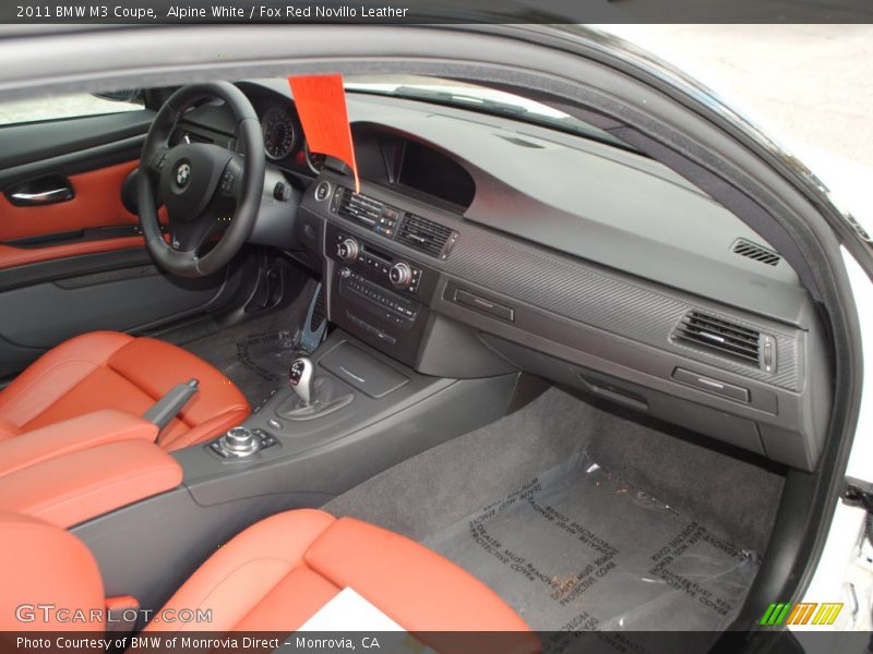 Alpine White / Fox Red Novillo Leather 2011 BMW M3 Coupe