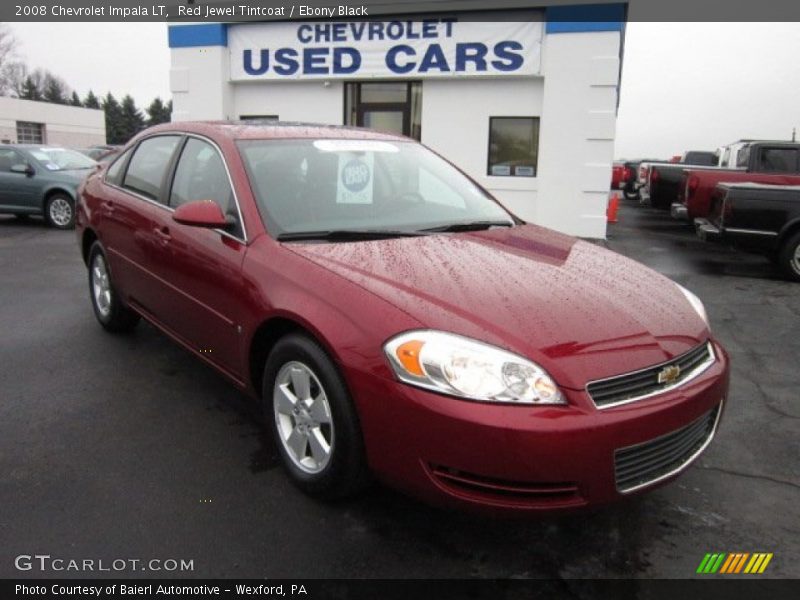 Red Jewel Tintcoat / Ebony Black 2008 Chevrolet Impala LT