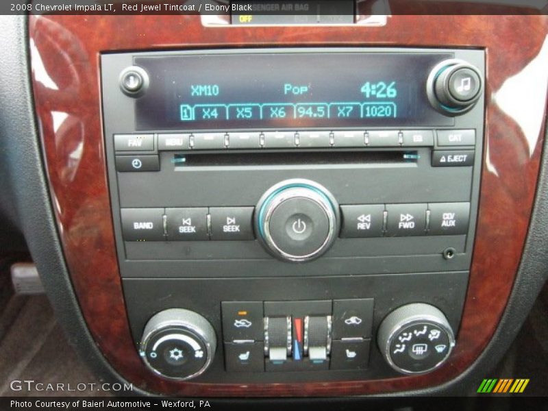 Red Jewel Tintcoat / Ebony Black 2008 Chevrolet Impala LT