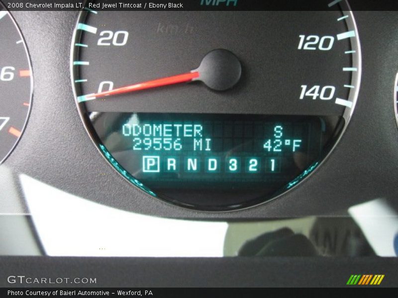 Red Jewel Tintcoat / Ebony Black 2008 Chevrolet Impala LT