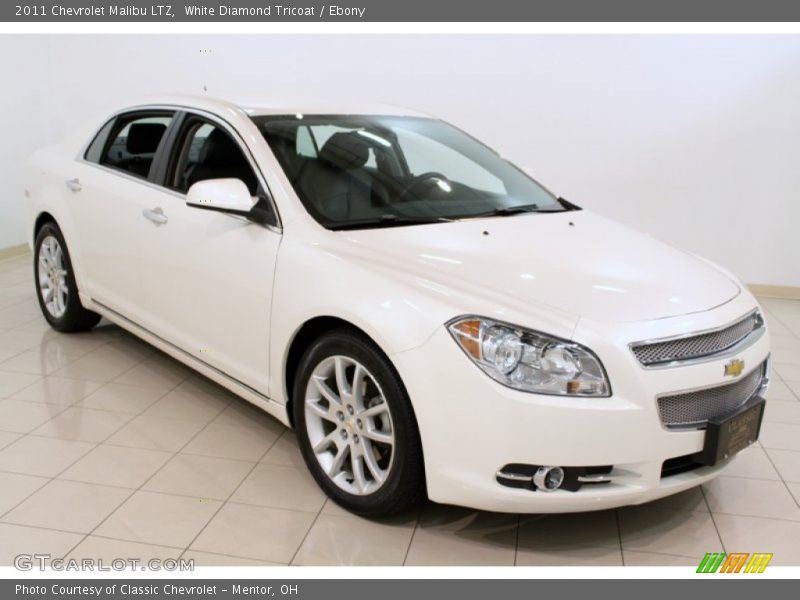 White Diamond Tricoat / Ebony 2011 Chevrolet Malibu LTZ