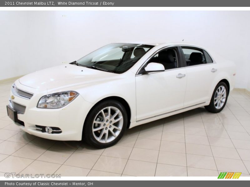 White Diamond Tricoat / Ebony 2011 Chevrolet Malibu LTZ