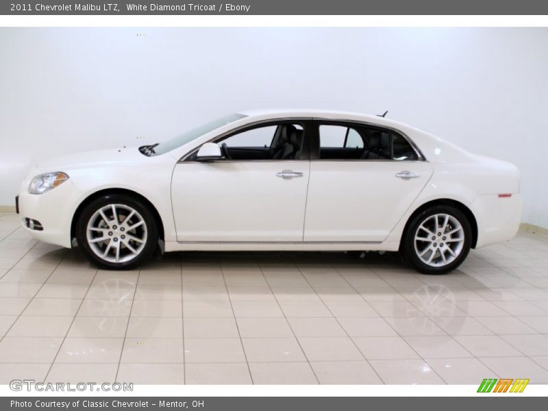 White Diamond Tricoat / Ebony 2011 Chevrolet Malibu LTZ