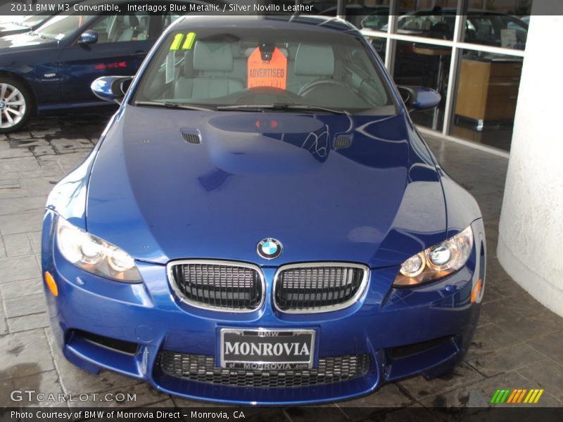 Interlagos Blue Metallic / Silver Novillo Leather 2011 BMW M3 Convertible