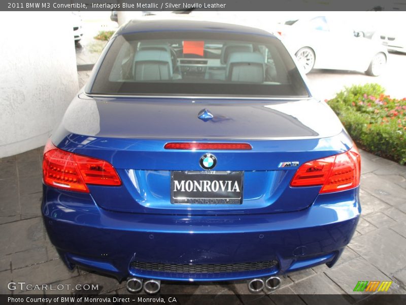 Interlagos Blue Metallic / Silver Novillo Leather 2011 BMW M3 Convertible