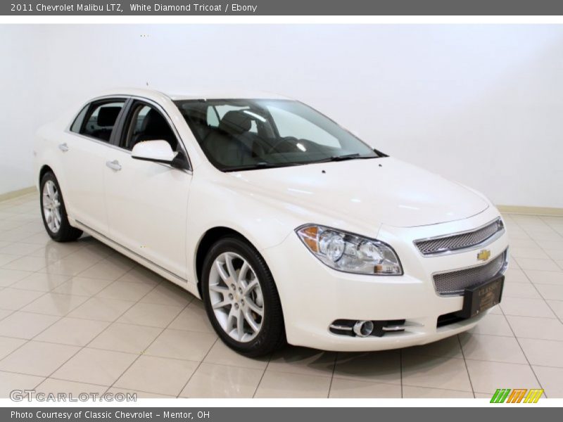 White Diamond Tricoat / Ebony 2011 Chevrolet Malibu LTZ