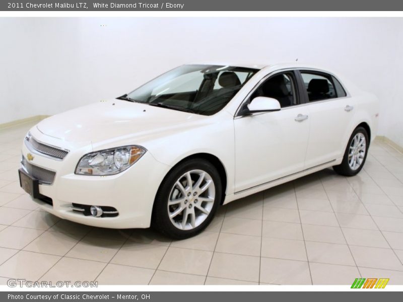 White Diamond Tricoat / Ebony 2011 Chevrolet Malibu LTZ