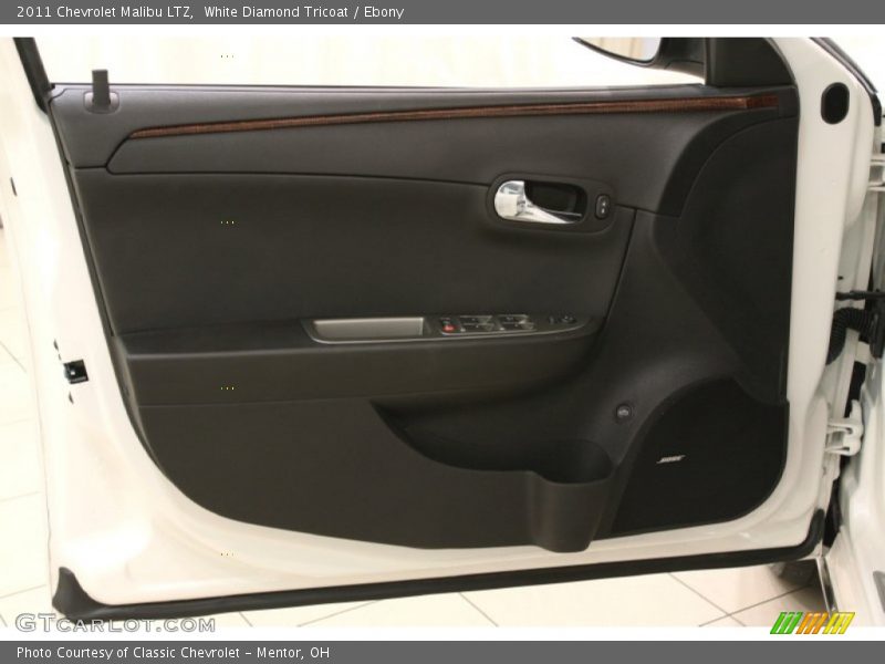 White Diamond Tricoat / Ebony 2011 Chevrolet Malibu LTZ