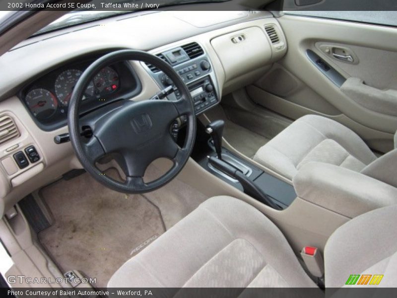 Ivory Interior - 2002 Accord SE Coupe 