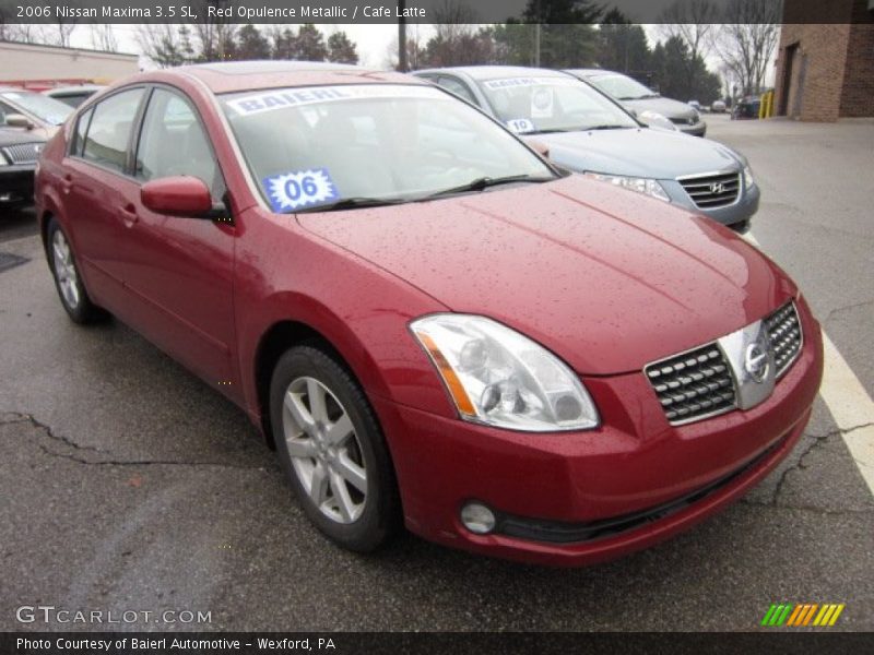 Red Opulence Metallic / Cafe Latte 2006 Nissan Maxima 3.5 SL