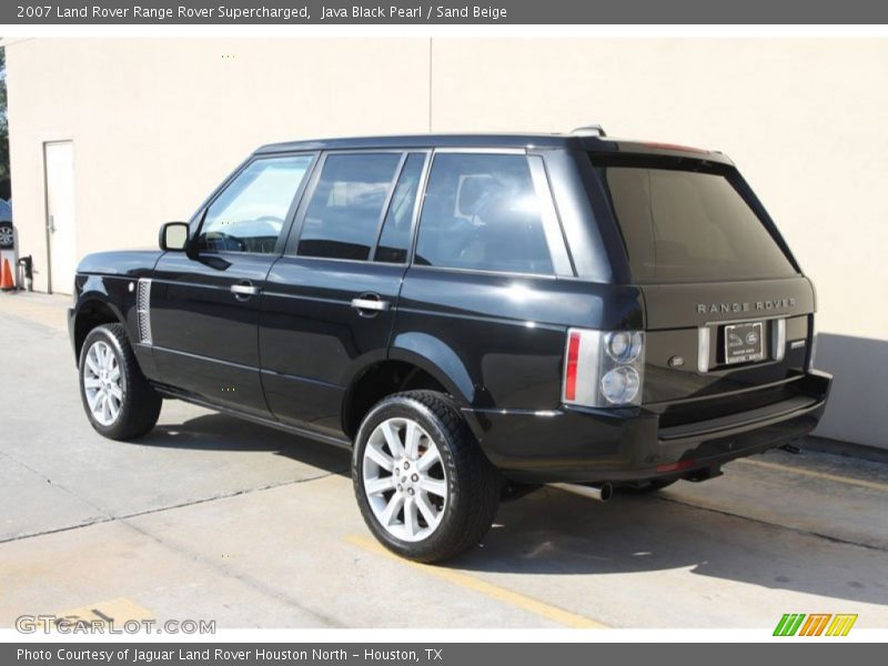 Java Black Pearl / Sand Beige 2007 Land Rover Range Rover Supercharged