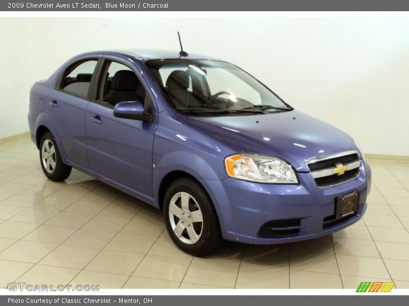 Blue Moon / Charcoal 2009 Chevrolet Aveo LT Sedan