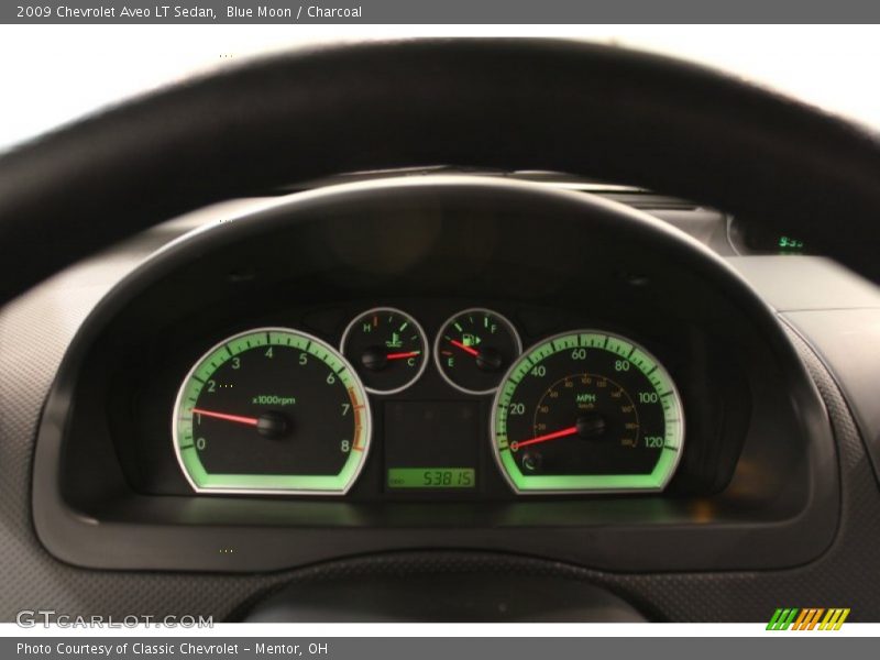 Blue Moon / Charcoal 2009 Chevrolet Aveo LT Sedan