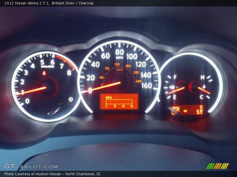 Brilliant Silver / Charcoal 2012 Nissan Altima 2.5 S