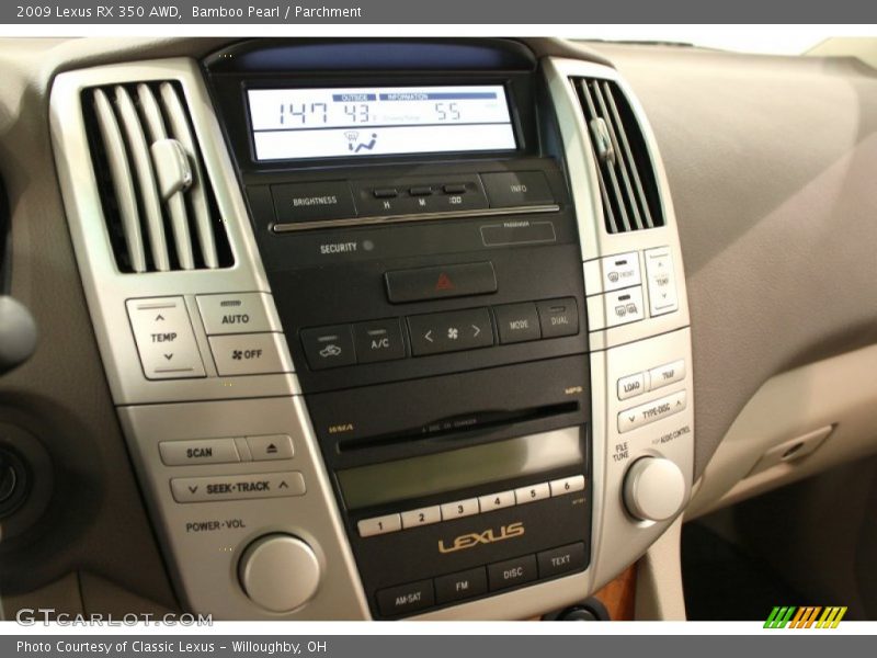 Bamboo Pearl / Parchment 2009 Lexus RX 350 AWD