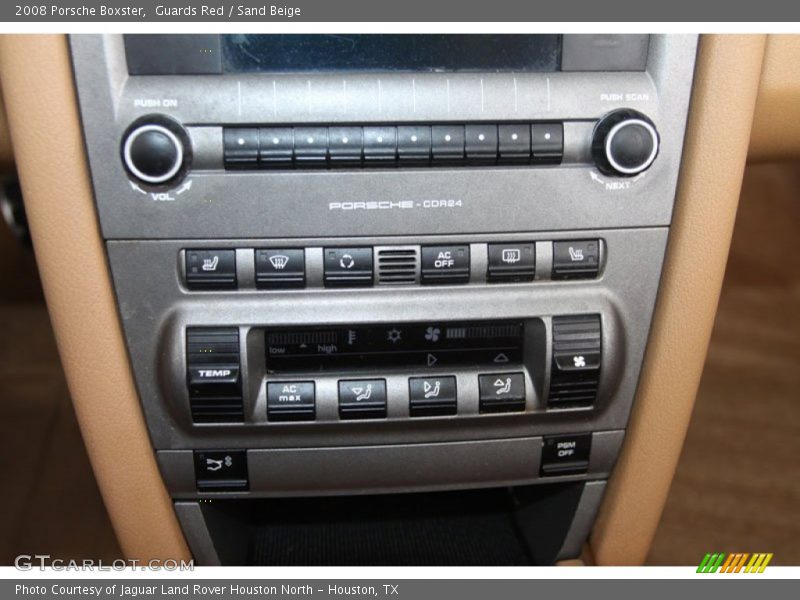 Controls of 2008 Boxster 