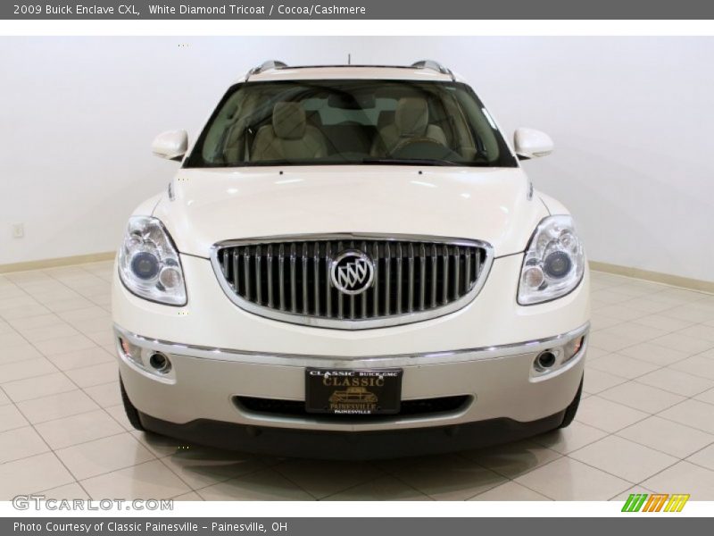 White Diamond Tricoat / Cocoa/Cashmere 2009 Buick Enclave CXL