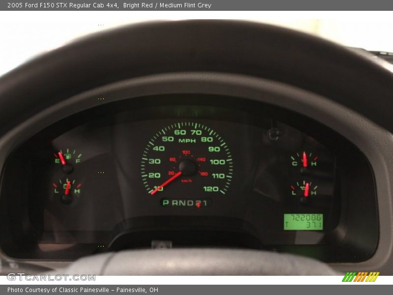 Bright Red / Medium Flint Grey 2005 Ford F150 STX Regular Cab 4x4