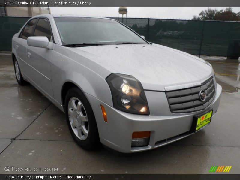 Light Platinum / Ebony 2003 Cadillac CTS Sedan