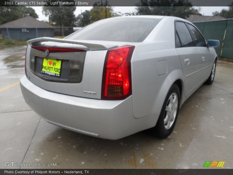 Light Platinum / Ebony 2003 Cadillac CTS Sedan