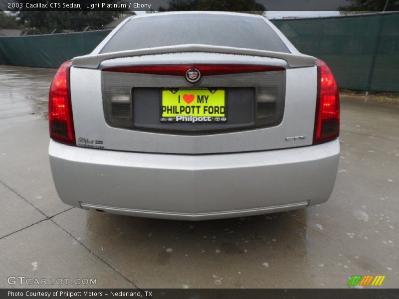 Light Platinum / Ebony 2003 Cadillac CTS Sedan