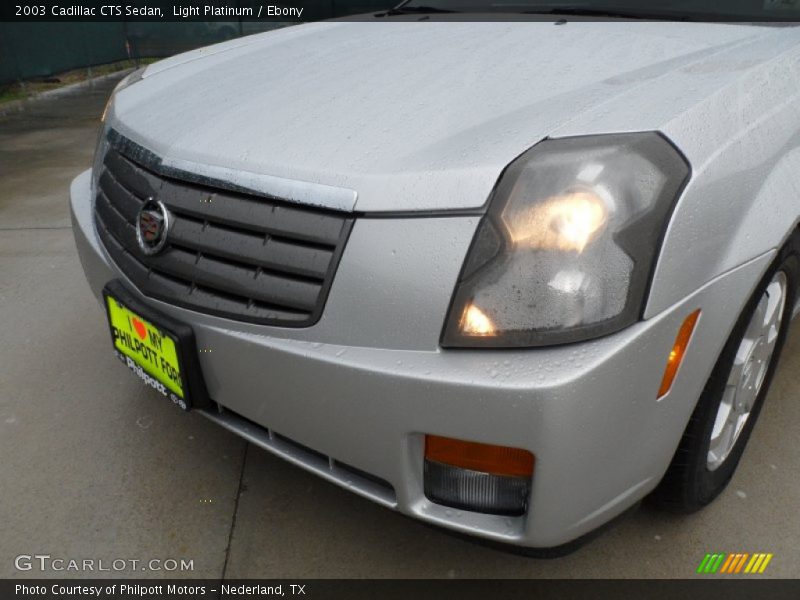 Light Platinum / Ebony 2003 Cadillac CTS Sedan