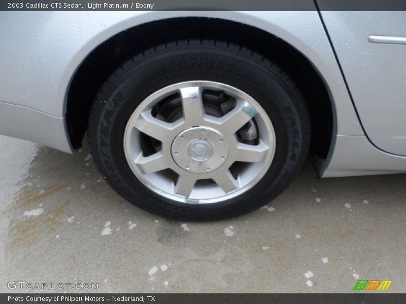 Light Platinum / Ebony 2003 Cadillac CTS Sedan