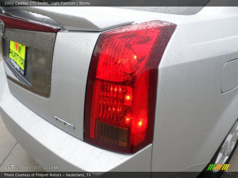 Light Platinum / Ebony 2003 Cadillac CTS Sedan