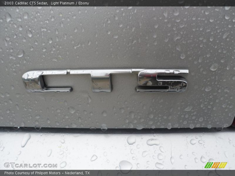 Light Platinum / Ebony 2003 Cadillac CTS Sedan