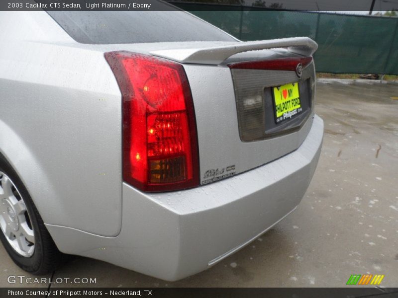 Light Platinum / Ebony 2003 Cadillac CTS Sedan