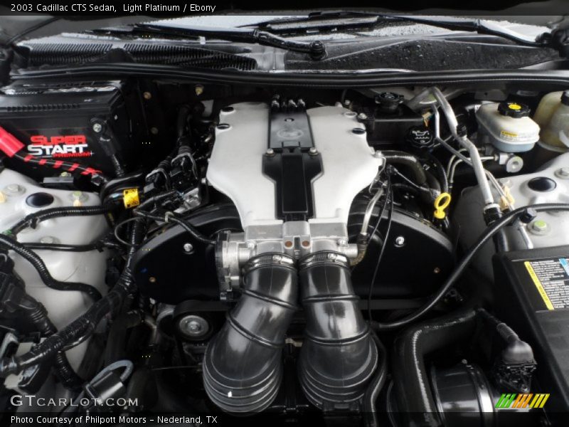 Light Platinum / Ebony 2003 Cadillac CTS Sedan