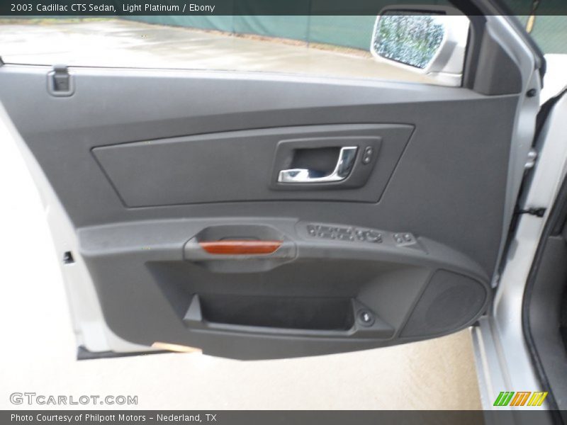 Light Platinum / Ebony 2003 Cadillac CTS Sedan