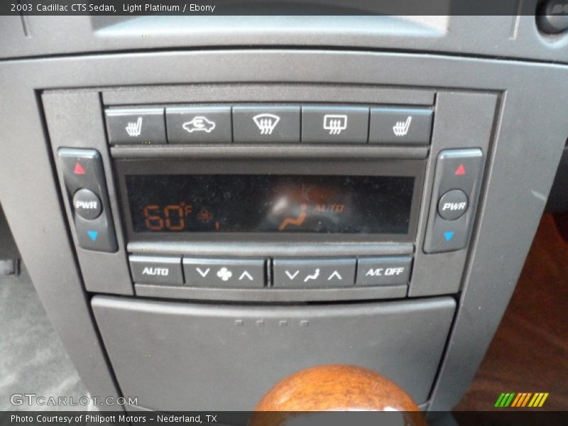 Light Platinum / Ebony 2003 Cadillac CTS Sedan