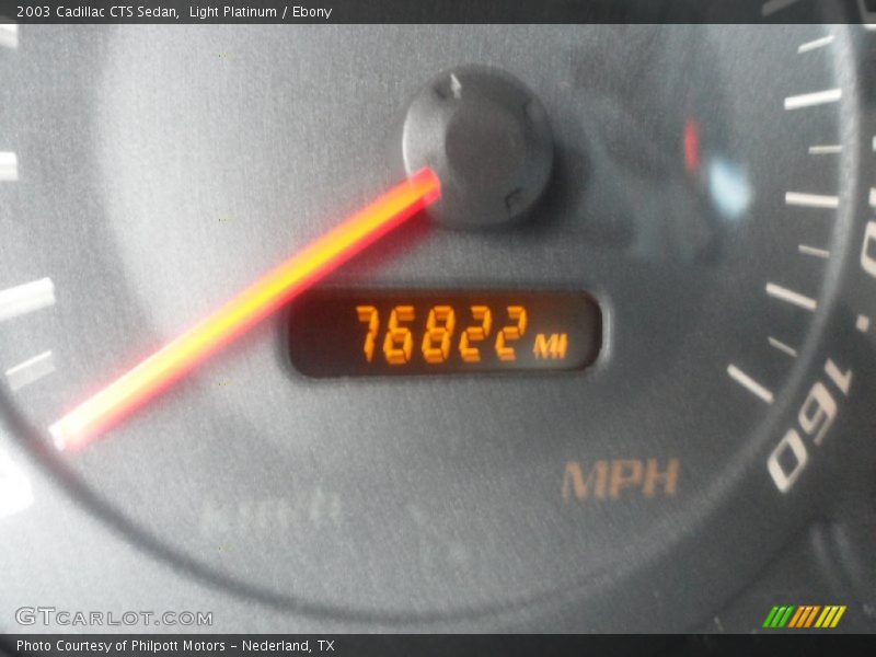 Light Platinum / Ebony 2003 Cadillac CTS Sedan