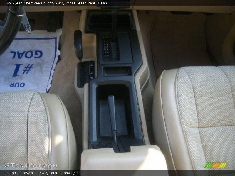 Moss Green Pearl / Tan 1996 Jeep Cherokee Country 4WD