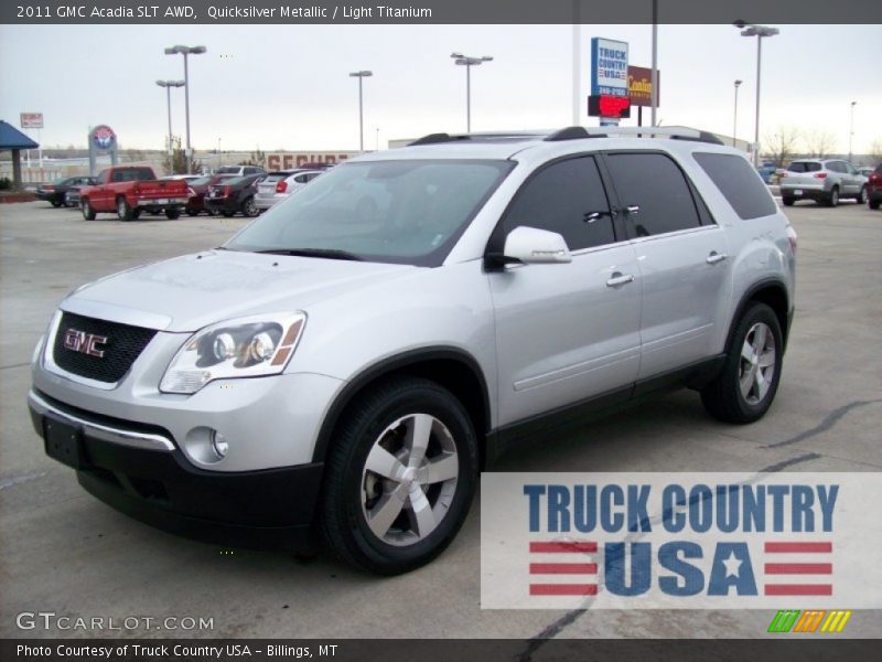 Quicksilver Metallic / Light Titanium 2011 GMC Acadia SLT AWD