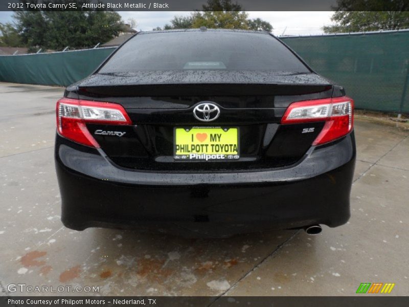Attitude Black Metallic / Black 2012 Toyota Camry SE