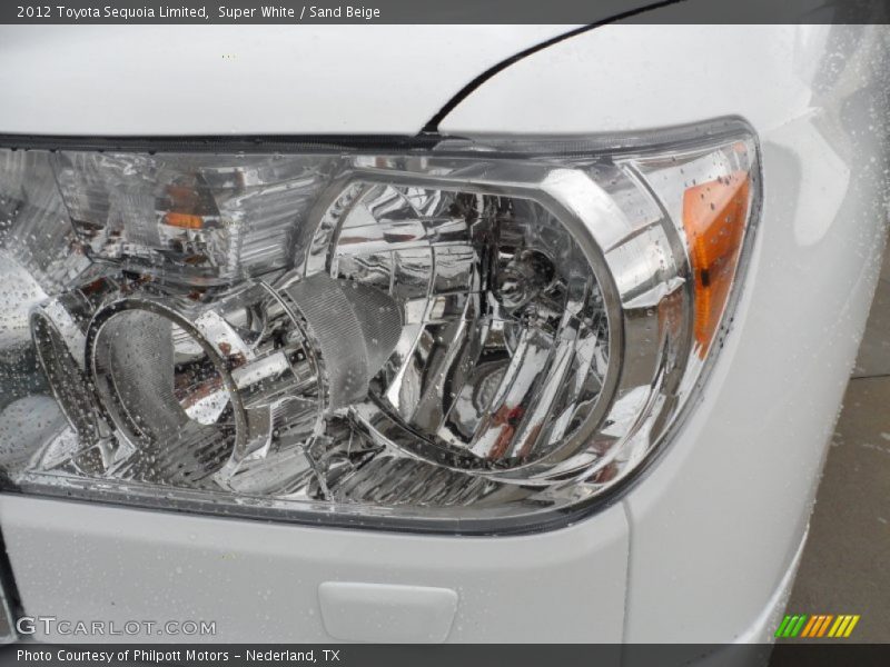 Super White / Sand Beige 2012 Toyota Sequoia Limited