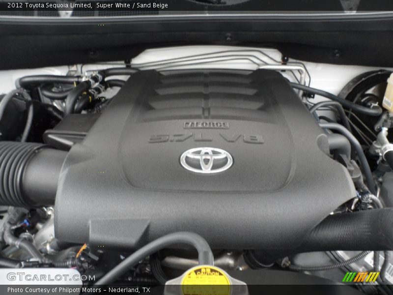 Super White / Sand Beige 2012 Toyota Sequoia Limited
