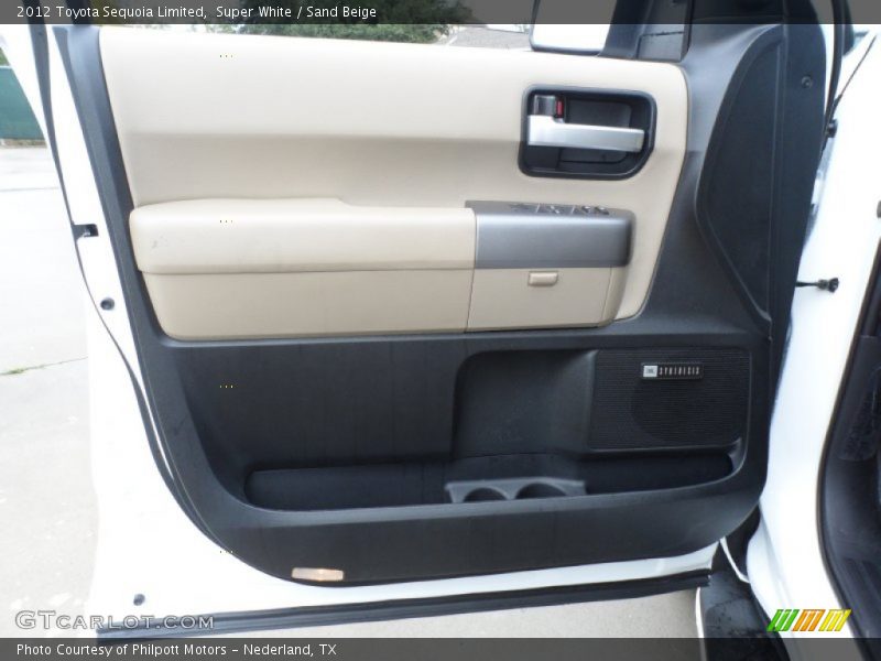 Super White / Sand Beige 2012 Toyota Sequoia Limited