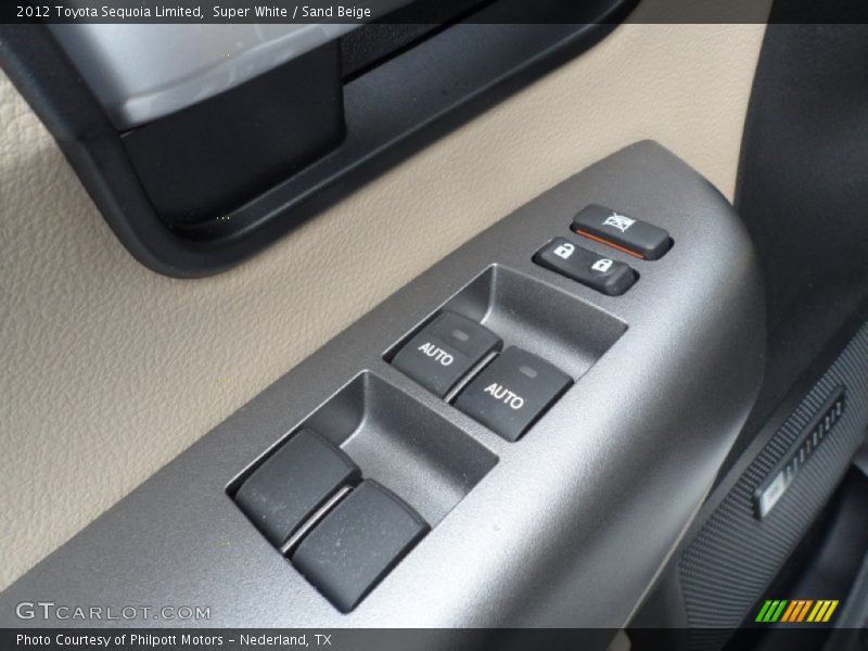 Super White / Sand Beige 2012 Toyota Sequoia Limited