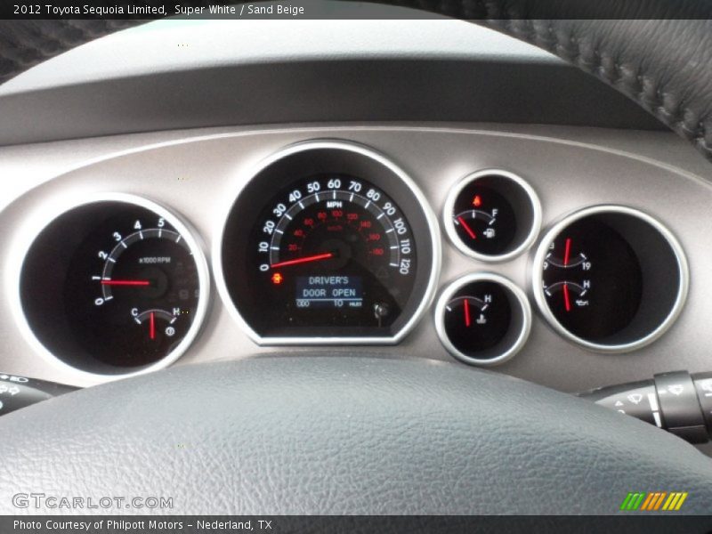  2012 Sequoia Limited Limited Gauges